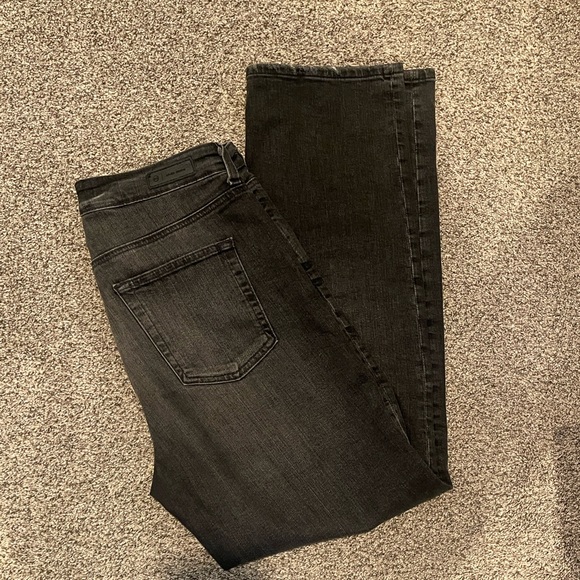 AG denim Women's Saige High Waist Straight Leg Faded Black Jean Size 29 - Picture 4 of 5
